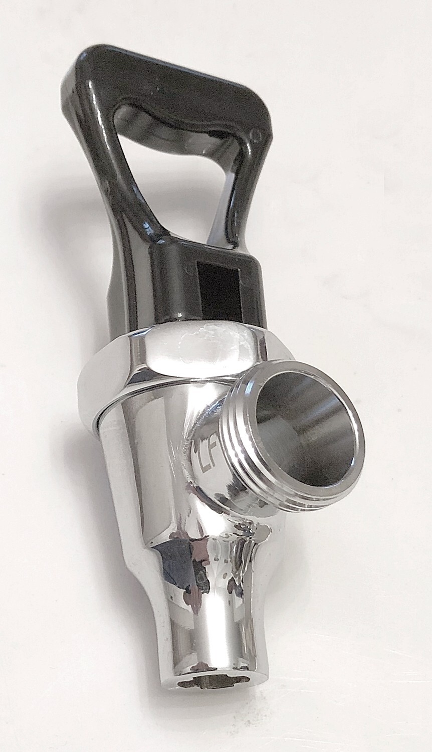 Cecilware D017A Urn Faucet Assembly Chrome and Black Handle w/o Shank