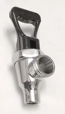 Cecilware D017A Urn Faucet Assembly Chrome and Black Handle w/o Shank