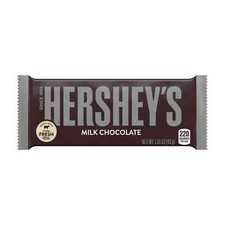 Hershey's Milk Chocolate Candy Bar, Full Size, 1.55 oz, Bar