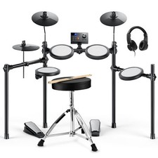 Donner DED-70 Electric Drum Set NEW Version  Throne Headphones Melodics Lessons