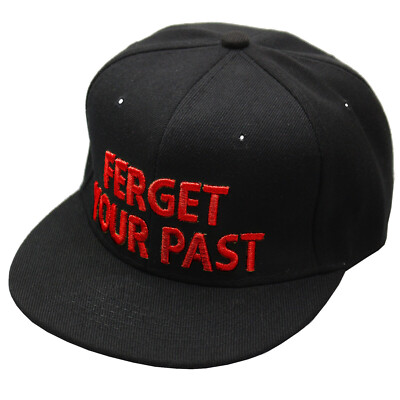 Basecap Schirmmütze Kappe Cap Trucker Flat Brim FERGET YOUR PAST (rot)