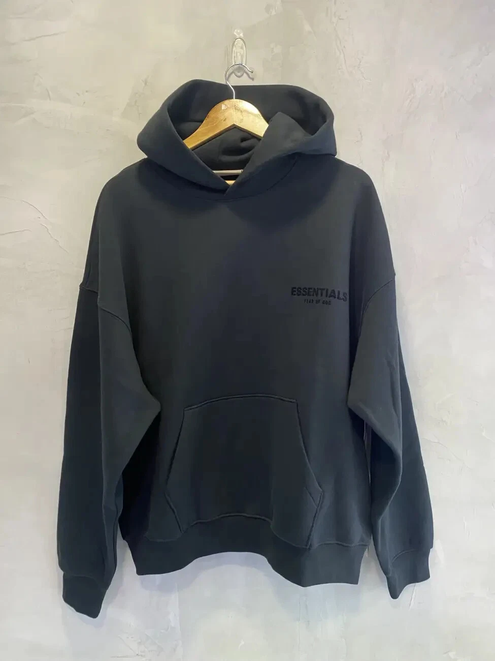 Felpa con cappuccio Essentials Fear Of God elasticizzata berlina SS22 NERA taglia M