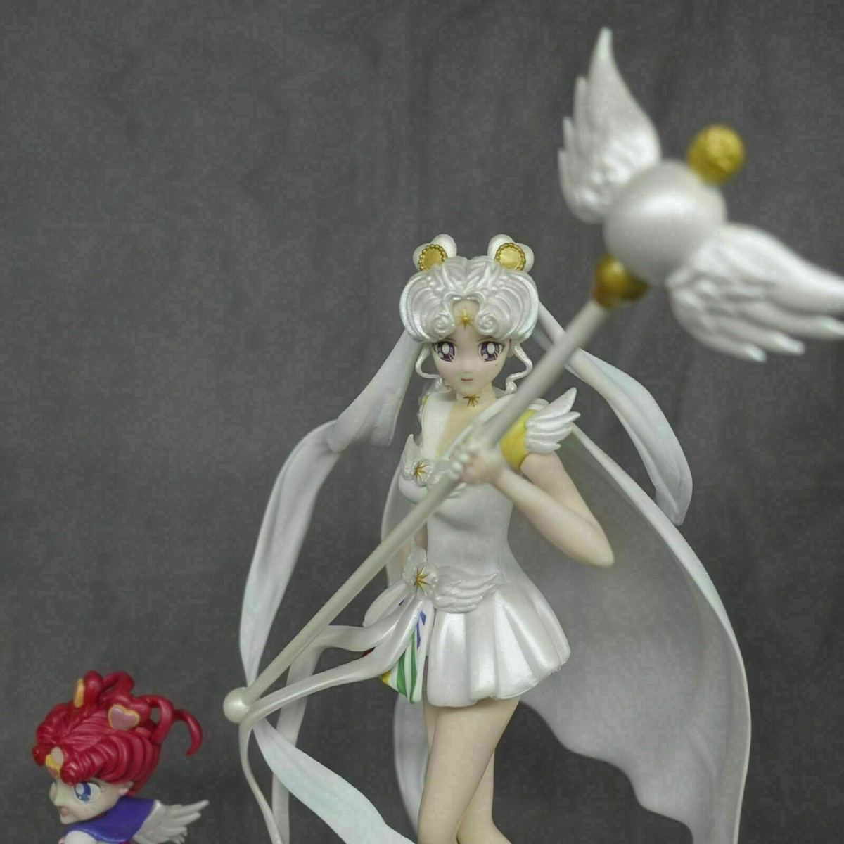 37cm Anime Sailor Moon Crystal Chibi Sailor Cosmos PVC Figure Model 14''  Statues