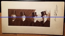 4 Studenten mit Zylinder zum Staatsexamen - Bart - KAB Hans Pfisterer Heidelberg