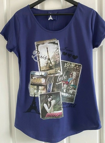 Shirt with Vintage Paris Style Print 