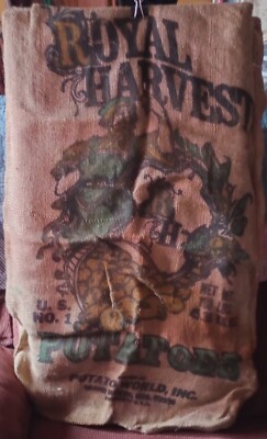 Vintage Royal Harvest Burlap Potato Sack