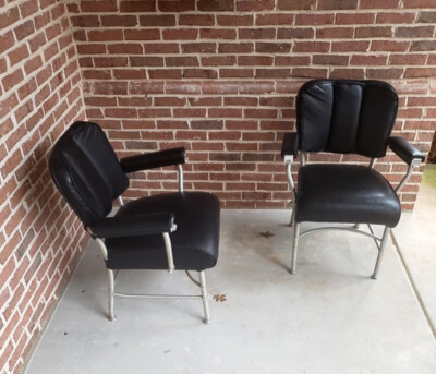 【レア】ヴィンテージ ウオーレン・マッカーサー アルミフレーム チェア Pair Armchair Warren McArthur Rare Model with Hidden Ashtrays | eBay