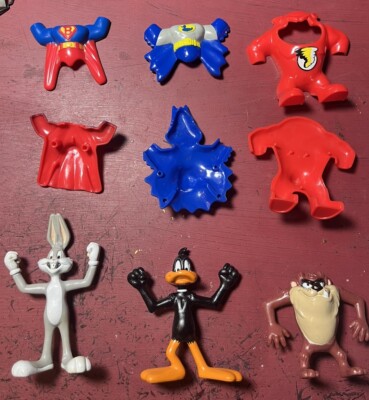 McDonalds Super Hero Looney Tunes Set Taz Bugs Daffy Justice