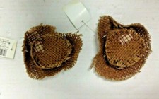 Burlap Doll Scarecrow HAT Farm Country Primitive Harvest Thanksgiving Brown Art