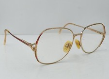 Vintage Safilo Gold Oval Metal Sunglasses Italy FRAMES ONLY