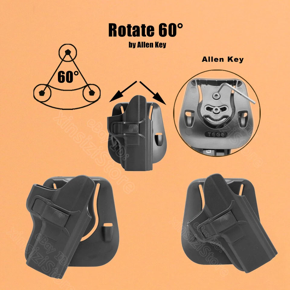 Coldre Security 9 compatível com Ruger Security-9 Pro Standard compacto 9mm Security-380 - Imagem 3 de 4