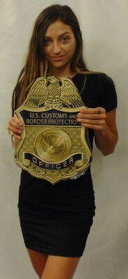 US CUSTOMS AND BORDER PROTECTION AGENT all Metal Sign 16'' x 11''