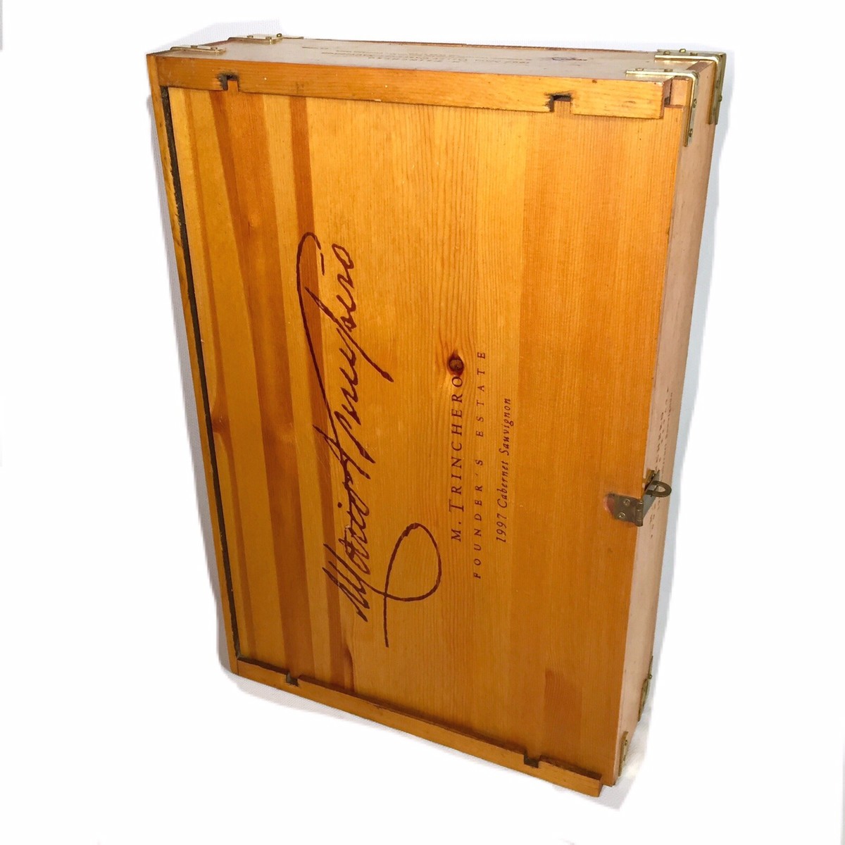 Mario Trinchero Wood Wine Box 1997 Vtg Napa Valley Cabernet