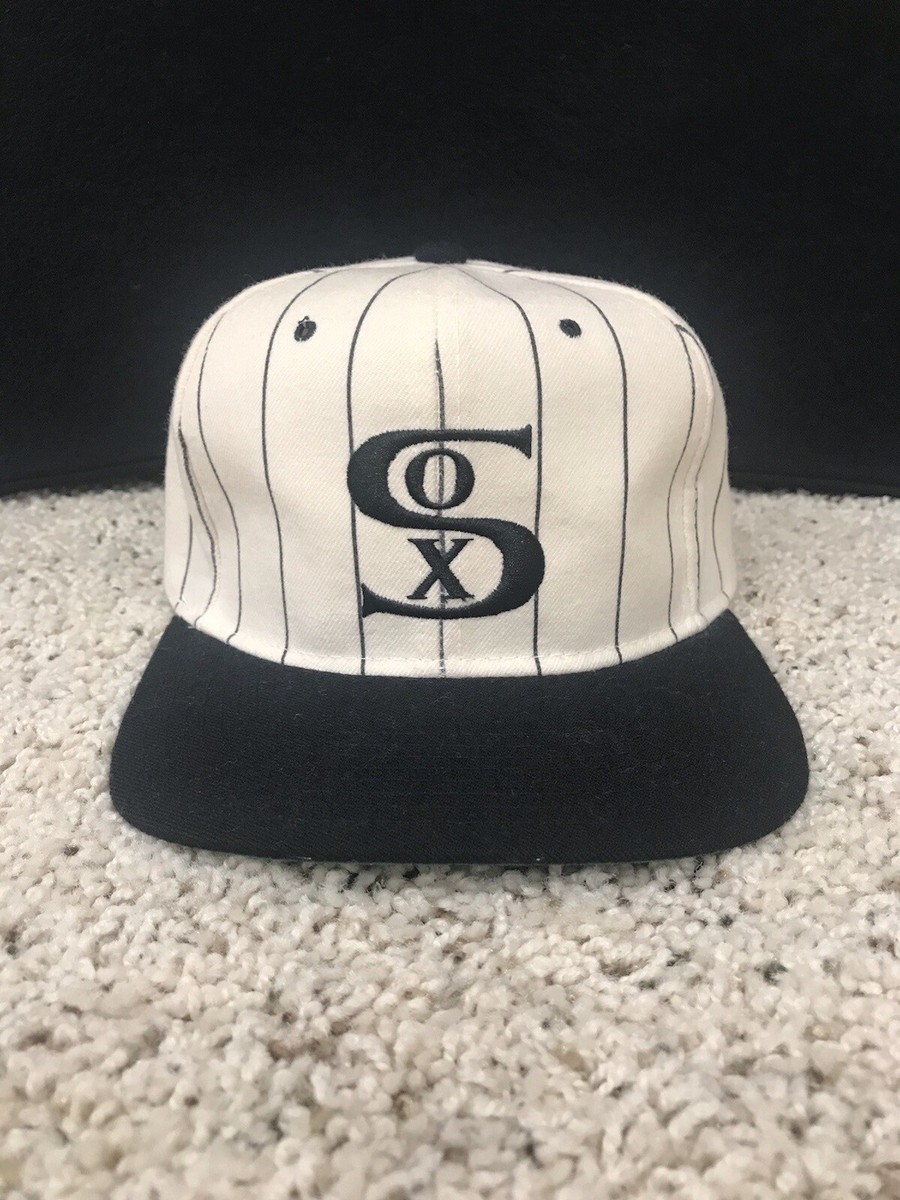 Vintage 1917 Chicago White Sox Wool Pinstripe Starter Snapback Hat
