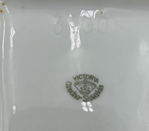 Kanister Victoria Tschechien-Slowakei Kaffee und Tee Glanzgeschirr 6" T x 4" W Pfirsich - Bild 9 von 18