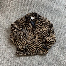 Tiger Print Jacket Womens Medium