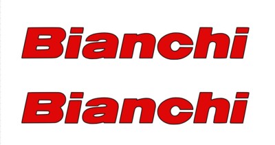 TWO Bianchi Bicycles Vinyl Decals Many Sizes/Colors Buy 2 Get 1 FREE