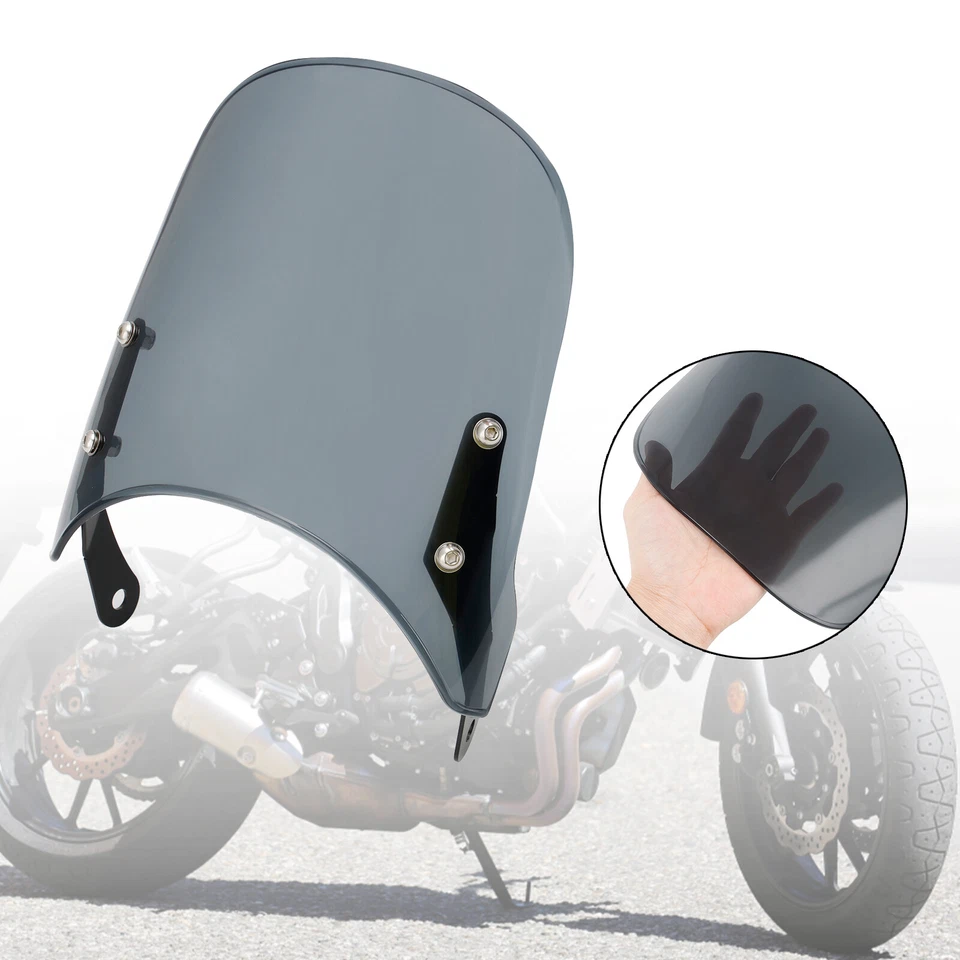 Windshield WindScreen for YAMAHA XSR 700 900 HONDA CB400 CB1100 CB1300 Gray #3 — 第 2/4 张图片