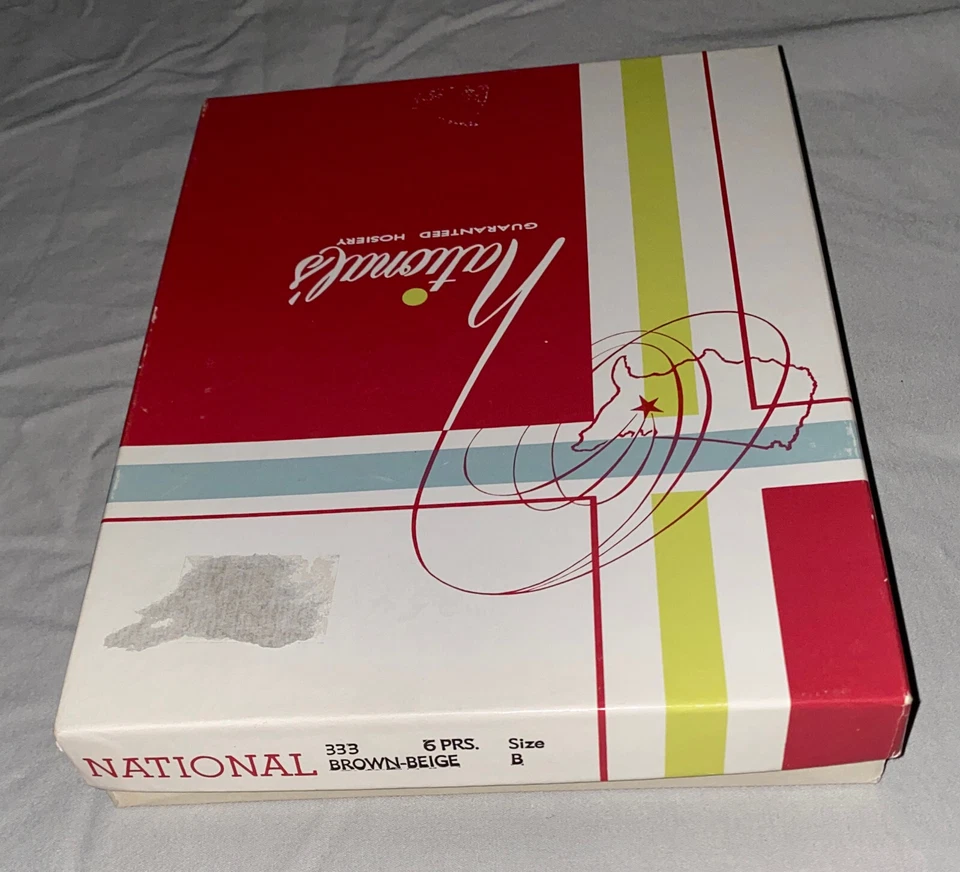 Medias de nailon vintage medias nacionales 6 pares nuevas sin costuras talla B transparentes Foto 4 de 4