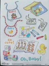 SUZY'S ZOO "OH, BABY!" STICKER SHEET #90017