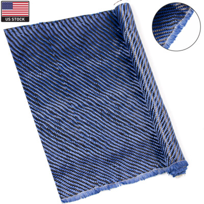 12'' x 5FT Twill Weave Black Carbon Fiber Fabric Cloth Resin (3K, 9oz, 12'' x 59'')