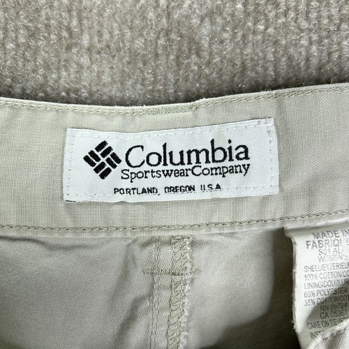Columbia Convertible Pants Womens 10 (29x29.5) Tan Outdoors Cargo Hiking Cotton - Picture 12 of 17