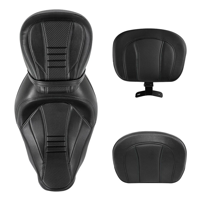 Respaldo de asiento de conductor y pasajero apto para Harley Street Road Glide King 2009-2023 Foto 3 de 4