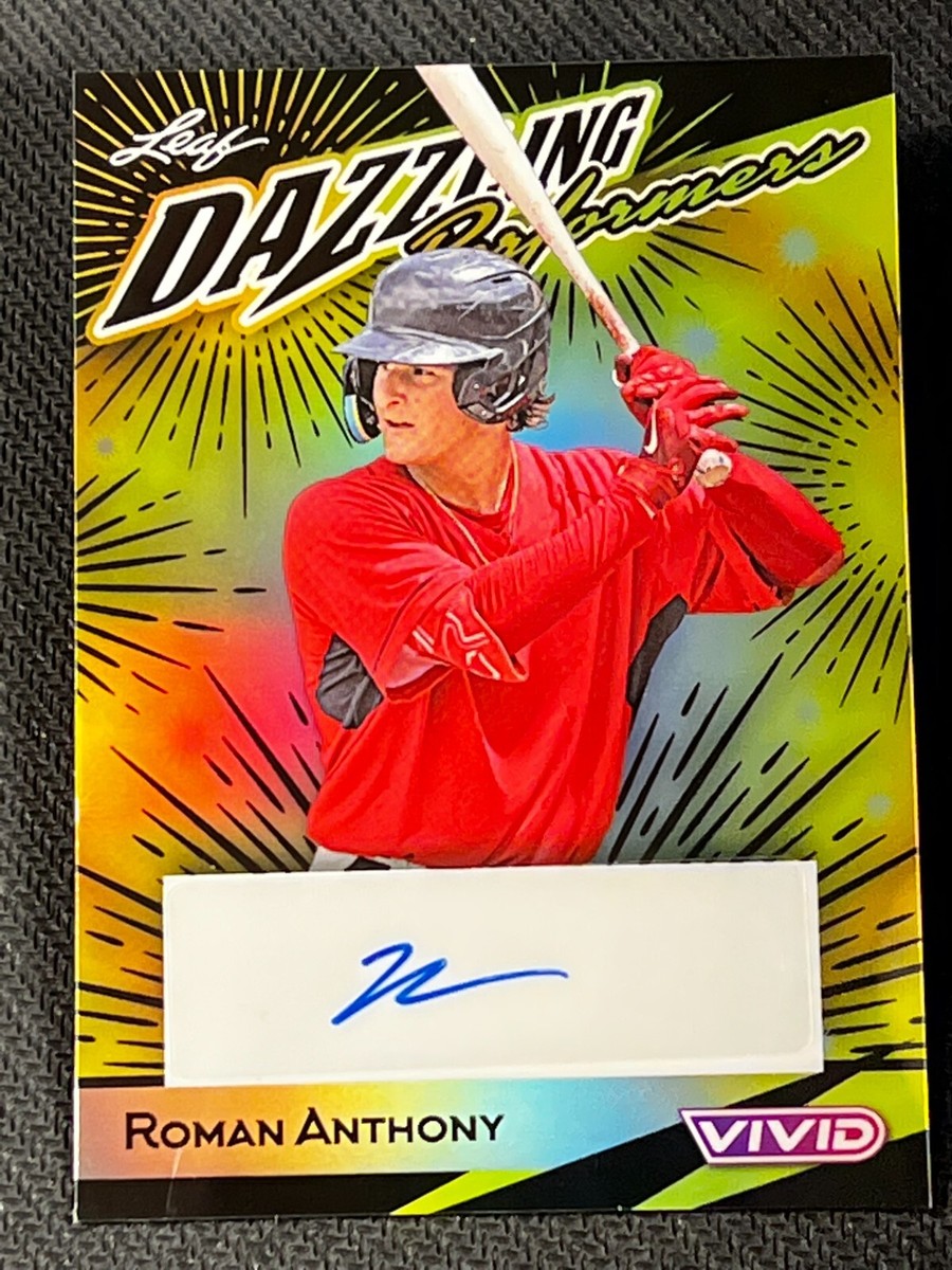 2023 Leaf Vivid BLACK PRISMATIC DAZZLING AUTO Roman Anthony