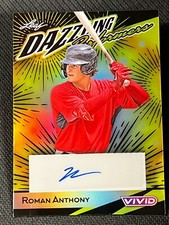 2023 Leaf Vivid BLACK PRISMATIC DAZZLING AUTO Roman Anthony 4/5