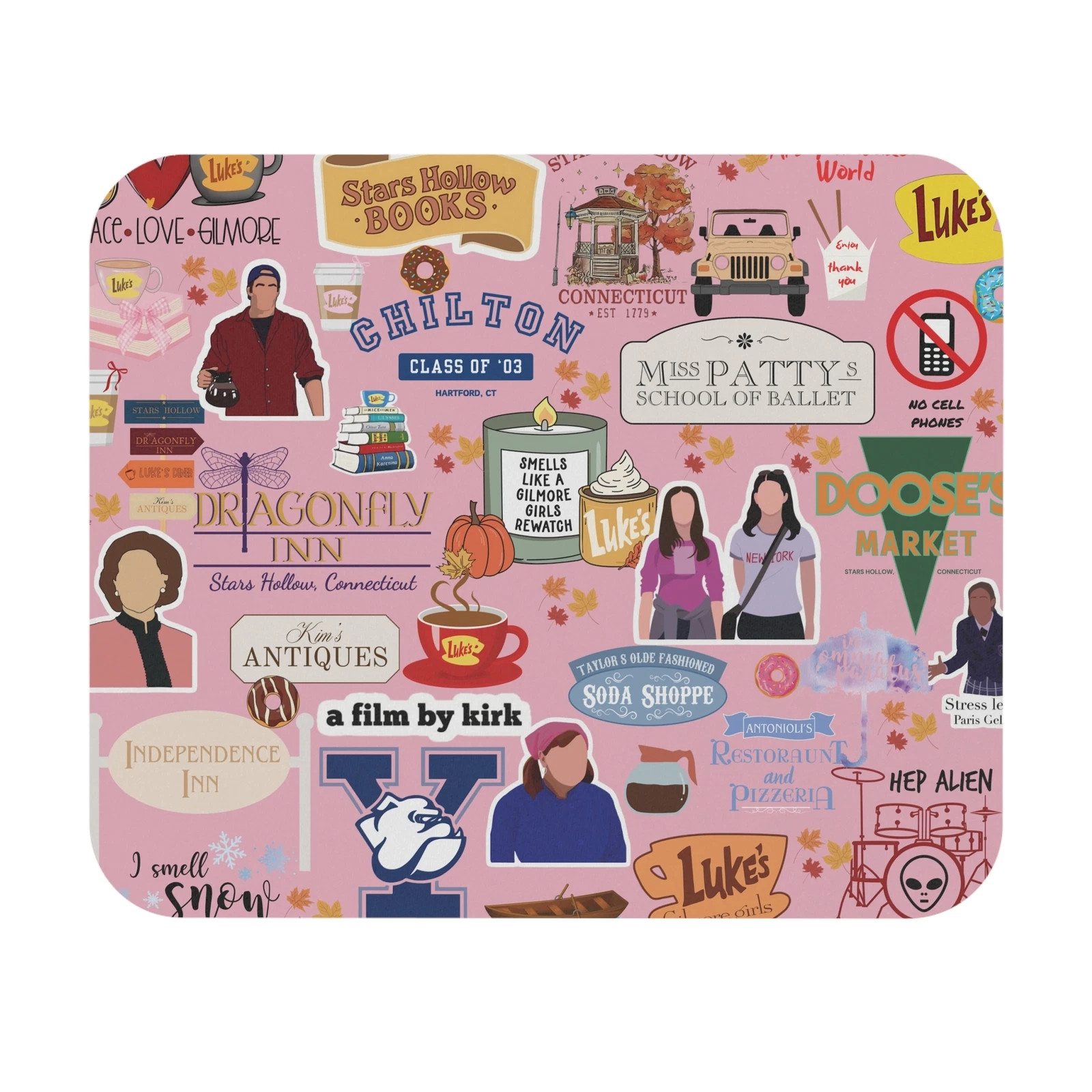 Gilmore Girls Mouse Pad for Office and Workspace Decor
