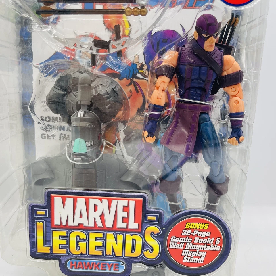 Hawkeye MARVEL LEGENDS serie 7 Clint Barton Avengers ToyBiz West Coast nuevo en caja nuevo Foto 3 de 4