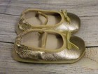 Robeez Baby Girls Gold Mary Janes Crib Shoes 6-9 Months — photo 2