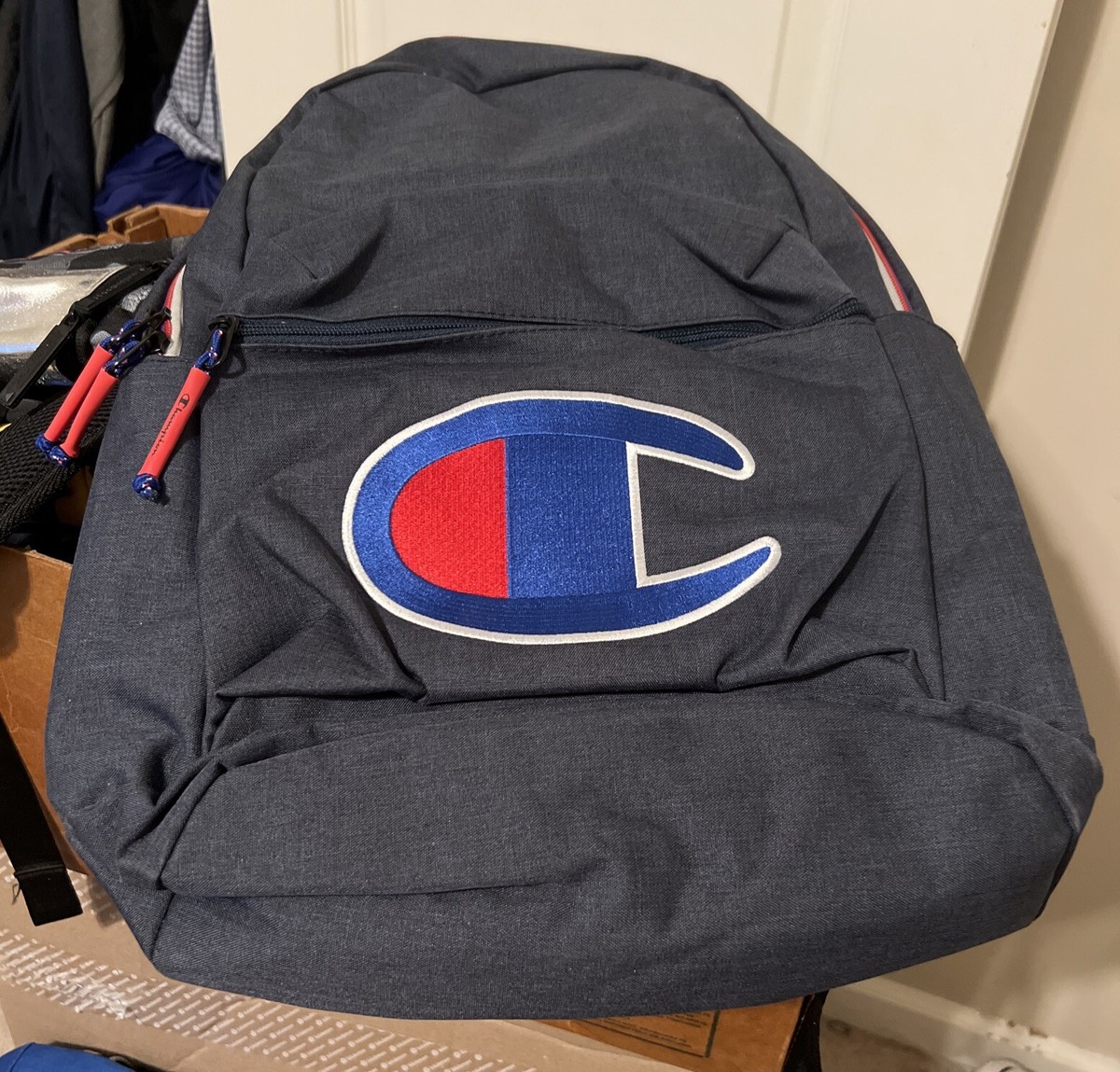 CHAMPION SPLIT-LEVEL BACKPACK STYLE CH1029-410 COLOR-Charcoal