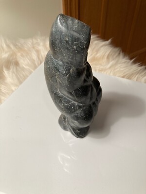Vintage Inuit- Eskimo Soapstone Carving Sculpture (From