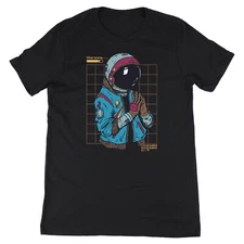 Cyberpunk Astronaut Vaporwave Aesthetic Graphic T-Shirt Unisex 100% Cotton Tee