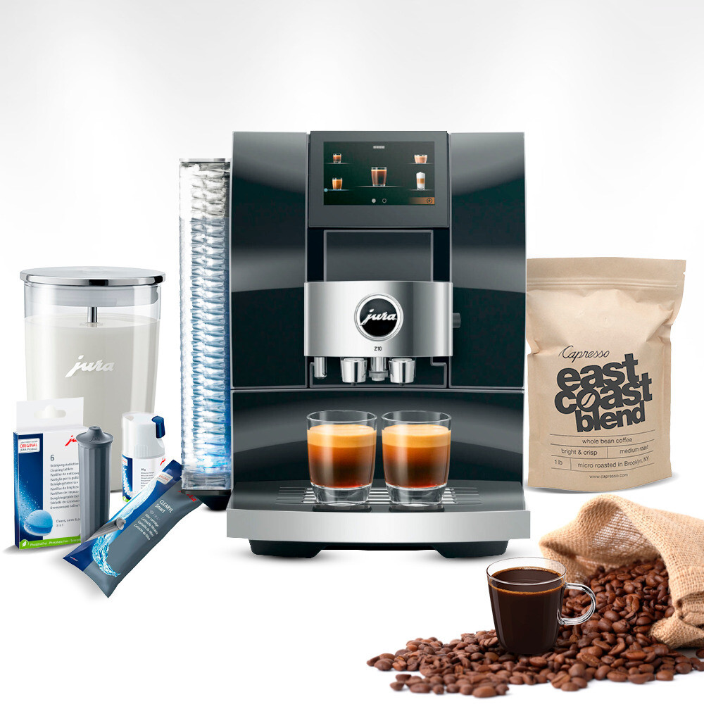 Jura Z10 Diamond Black Bundle Capresso Coffee Bean Accessories