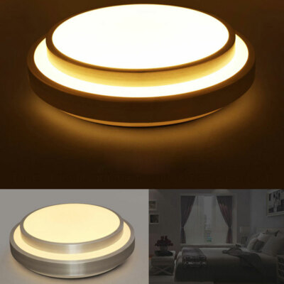 Modern LED Ceiling Light Flush Mount Dimmable Chandelier Lamp w/Remote Control