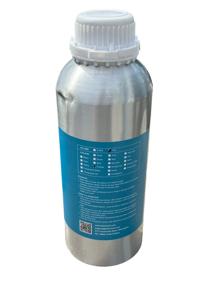 SainSmart Rapid UV 405nm 3D Printer Resin Orange 1KG 1000 g - Image 2 of 4