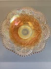 Imperial Glass Carnival Glass Marigold Hobstar & Arches Pattern Bowl