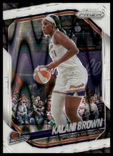 2025 Panini Prizm WNBA #55 Kalani Brown White Seismic Prizms