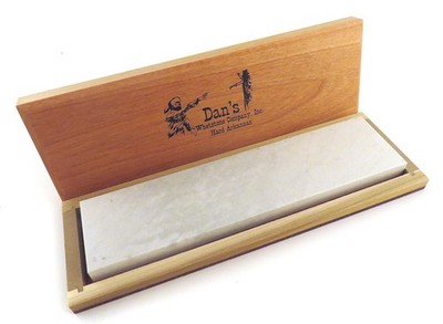 Arkansas Hard Knife Sharpening Stone Whetstone 8x2x0.5'' w/ Wood Box FAB-82
