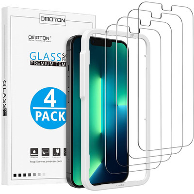 Gehärtetes Glas für iPhone 12 Pro/13 Pro Max Displayschutzfolie 9H 4 Stück