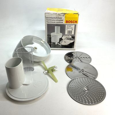 Bosch MUZ 4 DS2 Continuous Slicer/Shredder Attachment White for Compact Mixer