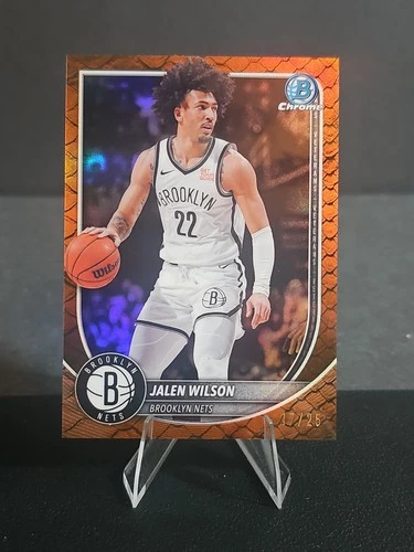 2025 Bowman Chrome Jalen Wilson Reptilian/25