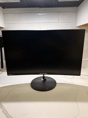 Sceptre 24-inch Curved Gaming Monitor 75hz Model T24 with Stand and Power Cord