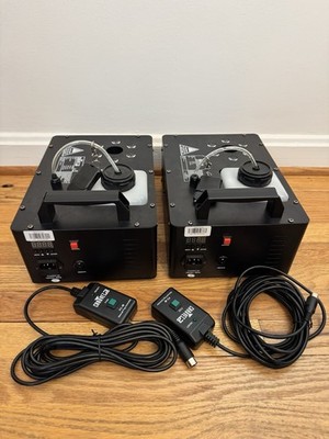 Set of two (2) Chauvet DJ Geyser T6 RGB LED Effect Fog Machine