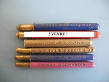 lot anciens porte crayons Cognac Pernod Quinquina pub bar jeu old pencil holders