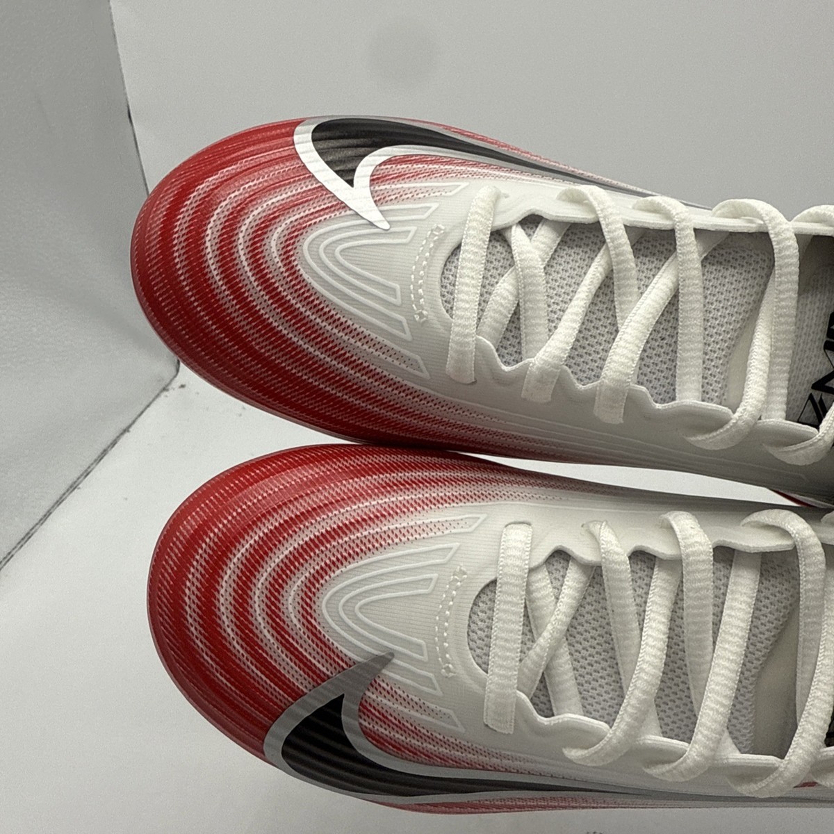 Nike Vapor Speed 3 Football Cleats White Red Men Size 7.5 New FB3303-102 Nike Air Vapor Speed 3 Football Shoes Cleats White Red Men  main image 2