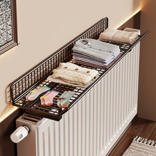 Over Radiator Storage Rack 40cm 60cm Black White for Towels Clothes Shelf