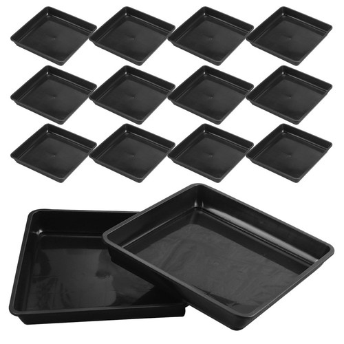  20 Pcs Deep Plastic Plant Saucer. Drip Trays Saucers for Indoors - Foto 5 di 12